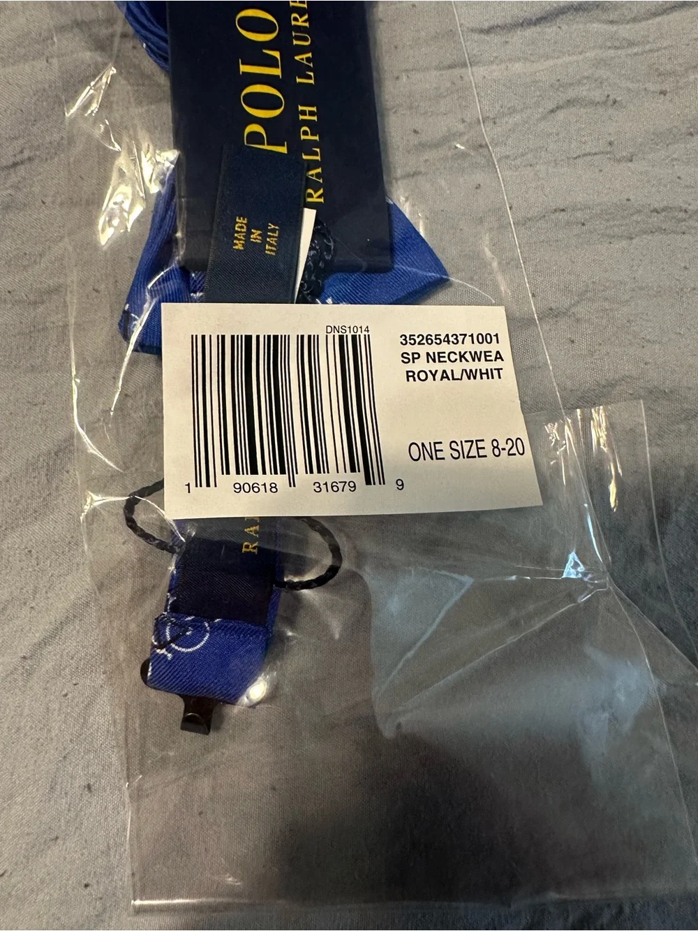 Polo by Ralph Lauren Blue Kids Bow Tie with Bicycle Print
